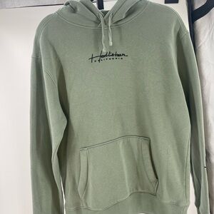 Men's Sage Green Hoodie by Hollister